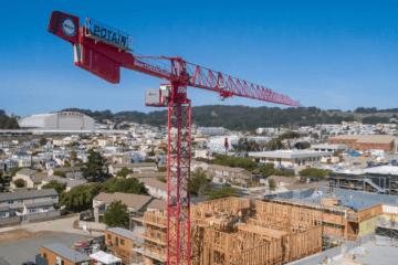 Bigge’s Potain MDT219 is the right tower crane for the job in Daly City, Calif.