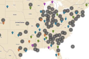 Funded Alternative Energy Projects Announced – U.S. Department of Energy Map