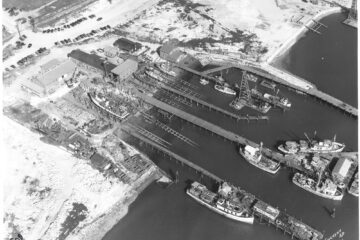 Aerial View of San Diego Marine Construction Co. in 1941