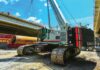 Link-Belt TCC cranes used on I-595 expansion in Florida