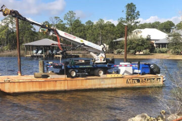 Defunct marine construction company’s barge sold without a title