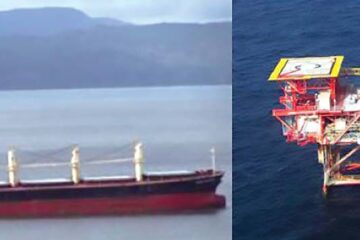 NTSB Accident Brief: Contact of Bulk Carrier Ocean Princess with Oil and Gas Production Platform SP-83A