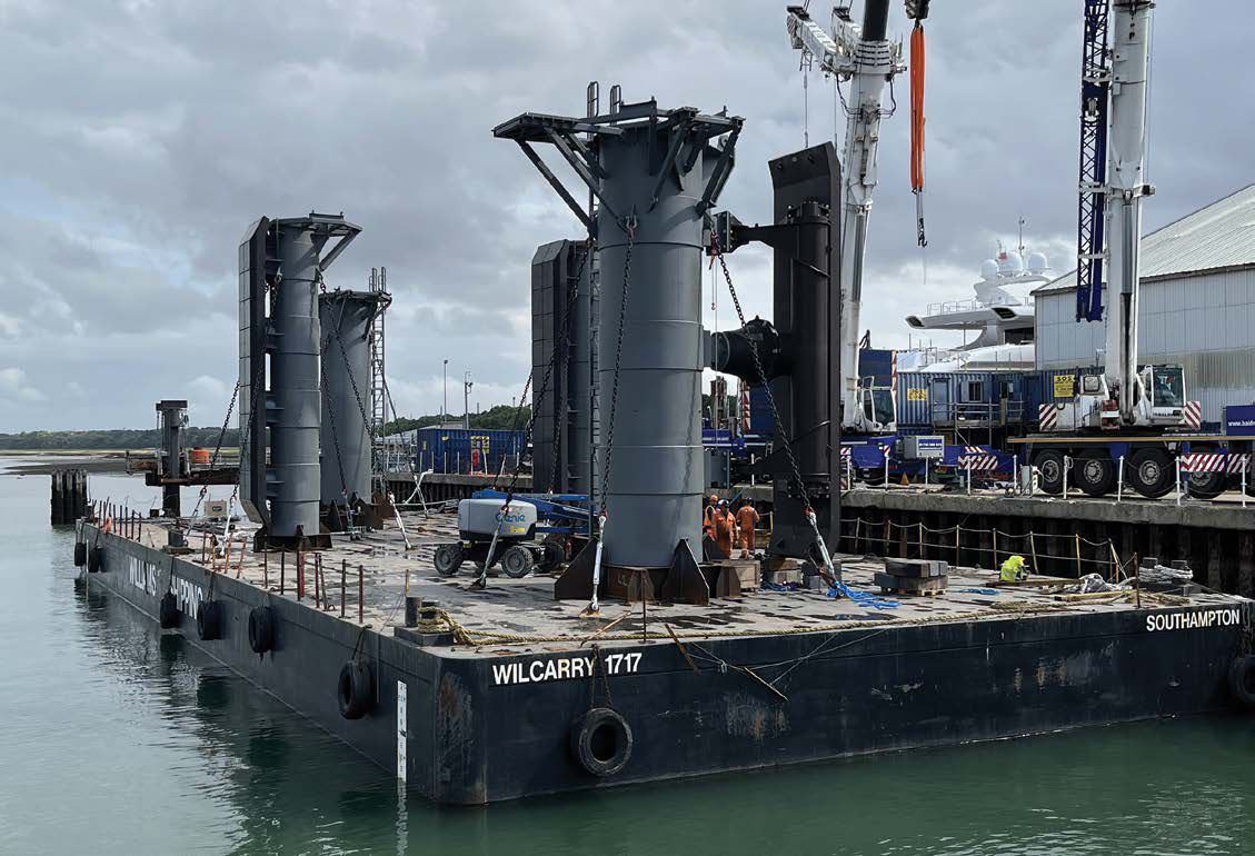 ShibataFenderTeam delivers four Parallel Motion Fenders for the refurbishment of Thunderer Jetty, U.K.