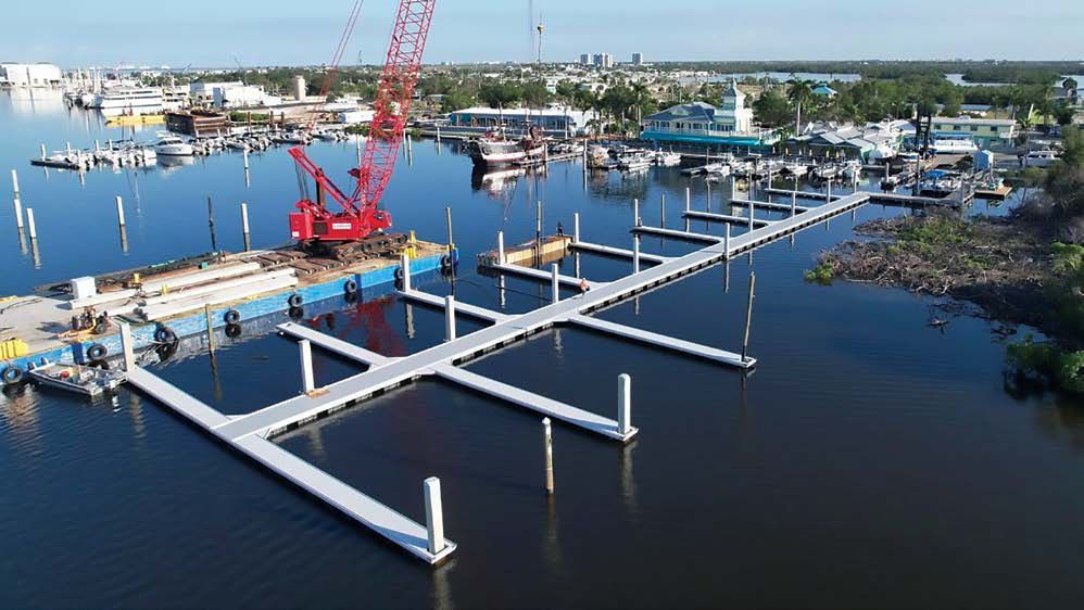 Golden Marine Systems Advances Restoration at Salty Sam’s Marina