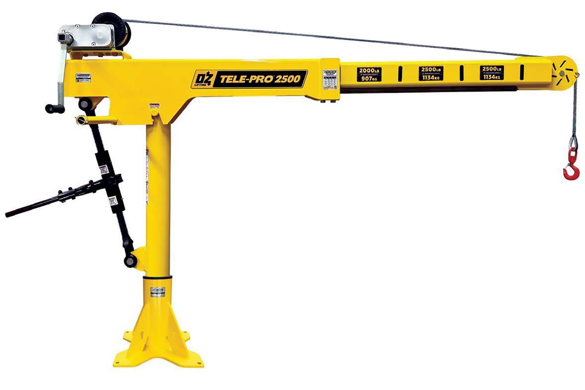 OZ Lifting relaunches Tele-Pro davit crane